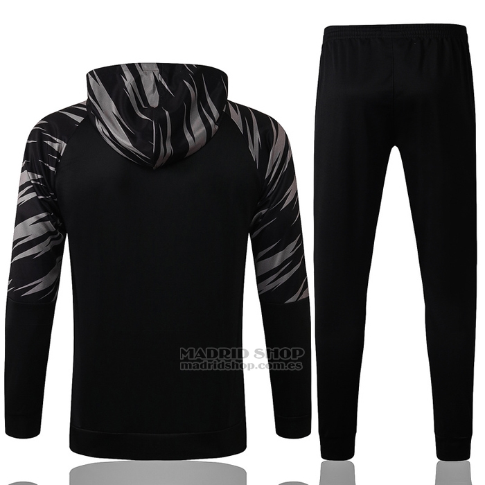 Chandal con Capucha del Borussia Dortmund 2021 Negro